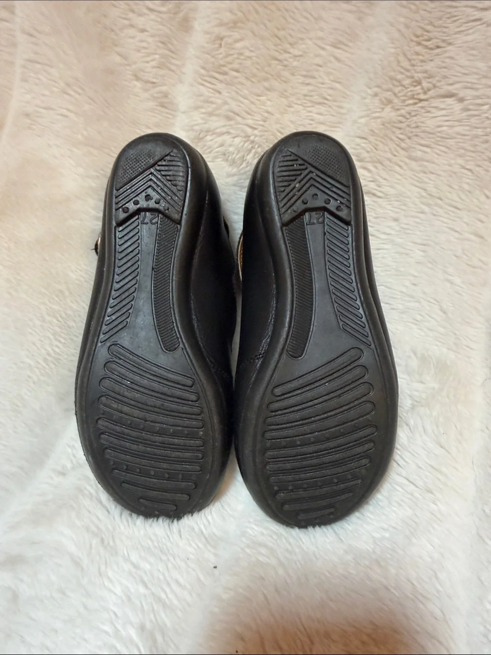 Girls' Black Mary Jane Dress Shoes with Buckle Strap